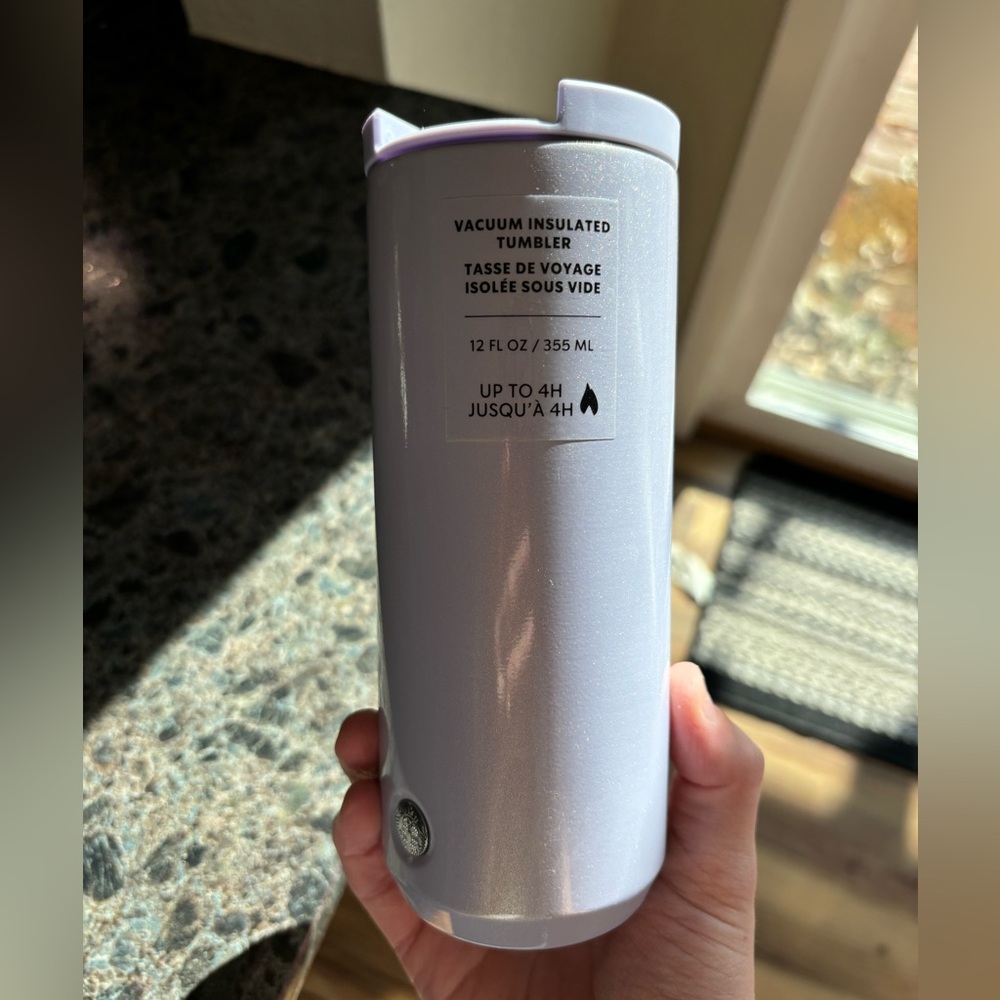 Lavender Starbucks thermos